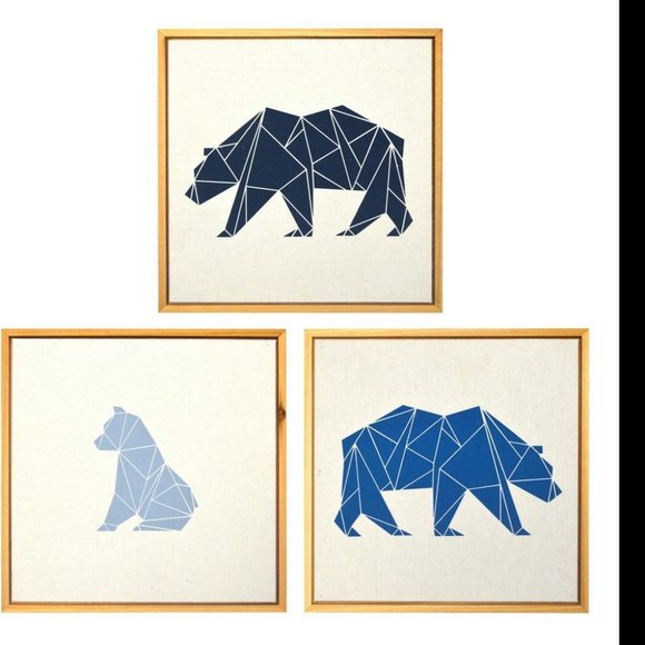 Framed Wall Canvas Bears Cloud Island™ - Picture 1 of 5